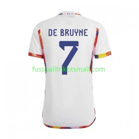 Fußballtrikots Belgien De Bruyne 7 FIFA WM 2022 Kurzarm Auswärts-trikot kaufen